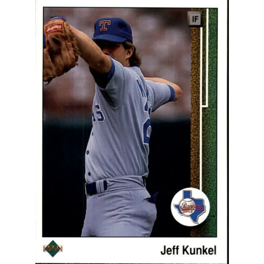 1989 Upper Deck #463 Jeff Kunkel NM-MT Texas Rangers Baseball Card Image 1