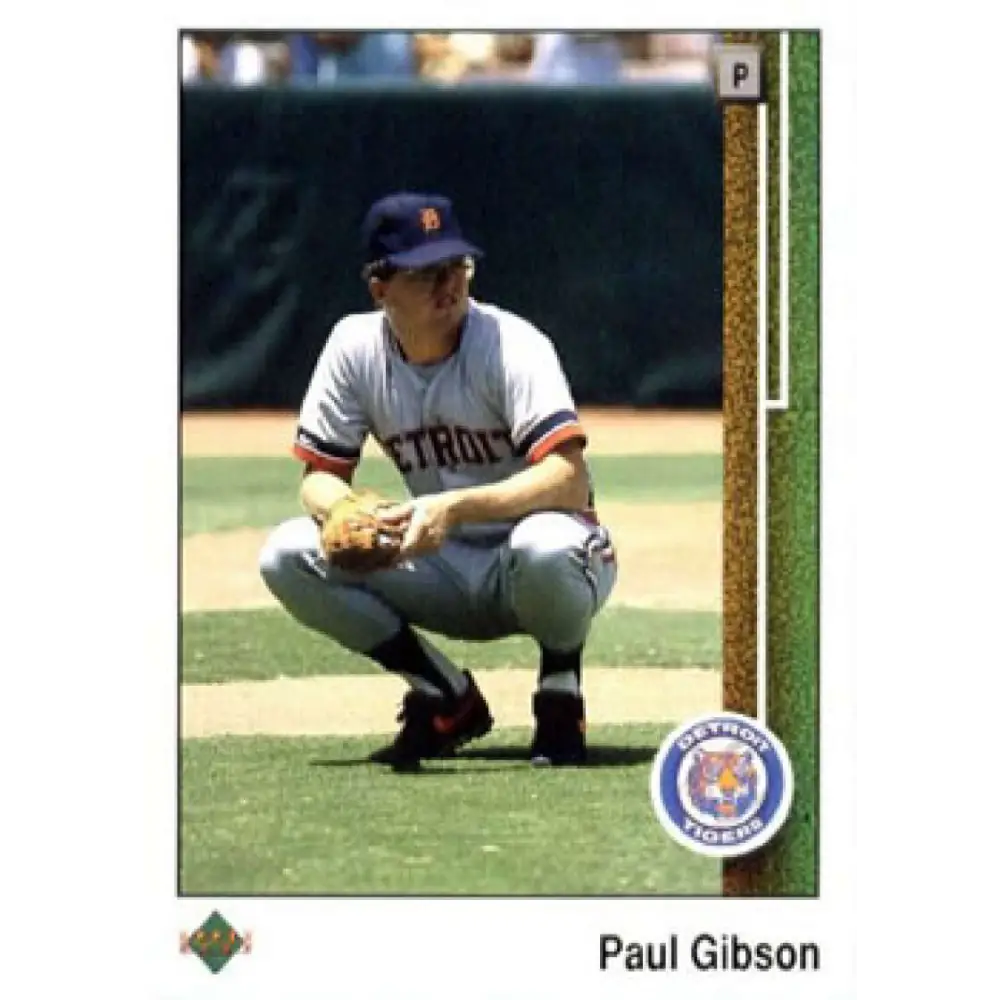 1989 Upper Deck #47 Paul Gibson NM-MT Detroit Tigers Baseball Card Image 1