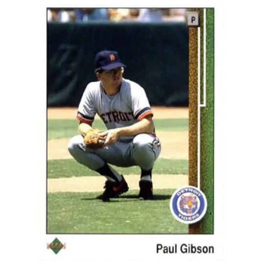1989 Upper Deck #47 Paul Gibson NM-MT Detroit Tigers Baseball Card Image 1