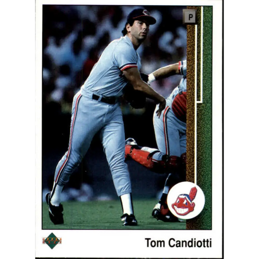1989 Upper Deck #470 Tom Candiotti NM-MT Cleveland Indians Baseball Card Image 1