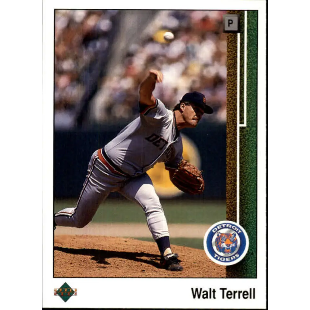 1989 Upper Deck #475 Walt Terrell NM-MT Detroit Tigers Baseball Card Image 1