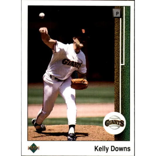 1989 Upper Deck #476 Kelly Downs NM-MT San Francisco Giants Baseball Card Image 1