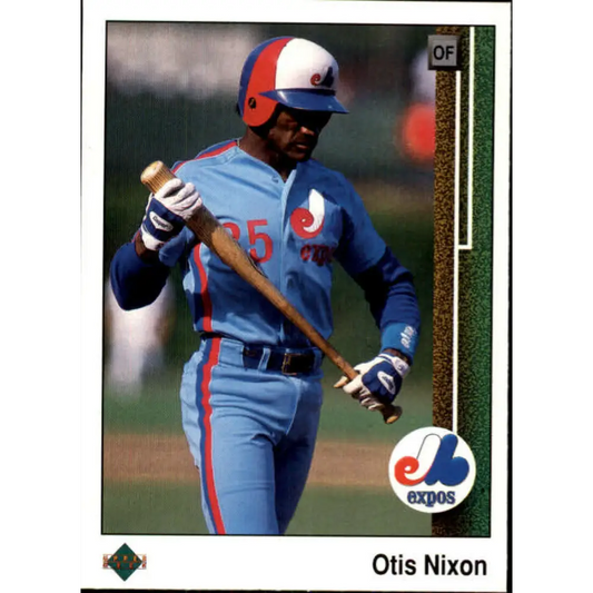 1989 Upper Deck #480 Otis Nixon NM-MT Montreal Expos Baseball Card Image 1