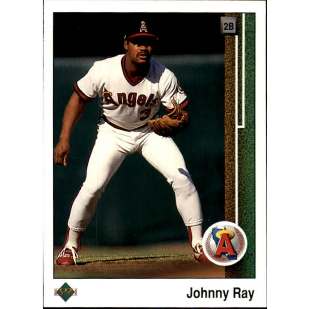 1989 Upper Deck #481 Johnny Ray NM-MT California Angels Baseball Card Image 1