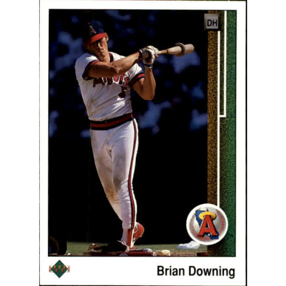 1989 Upper Deck #485 Brian Downing NM-MT California Angels Baseball Card Image 1