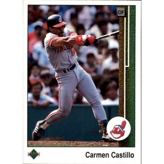 1989 Upper Deck #487 Carmen Castillo NM-MT Cleveland Indians Baseball Card Image 1