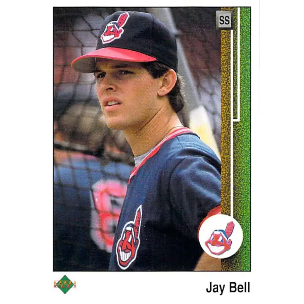 1989 Upper Deck #489 Jay Bell NM-MT Cleveland Indians Baseball Card Image 1