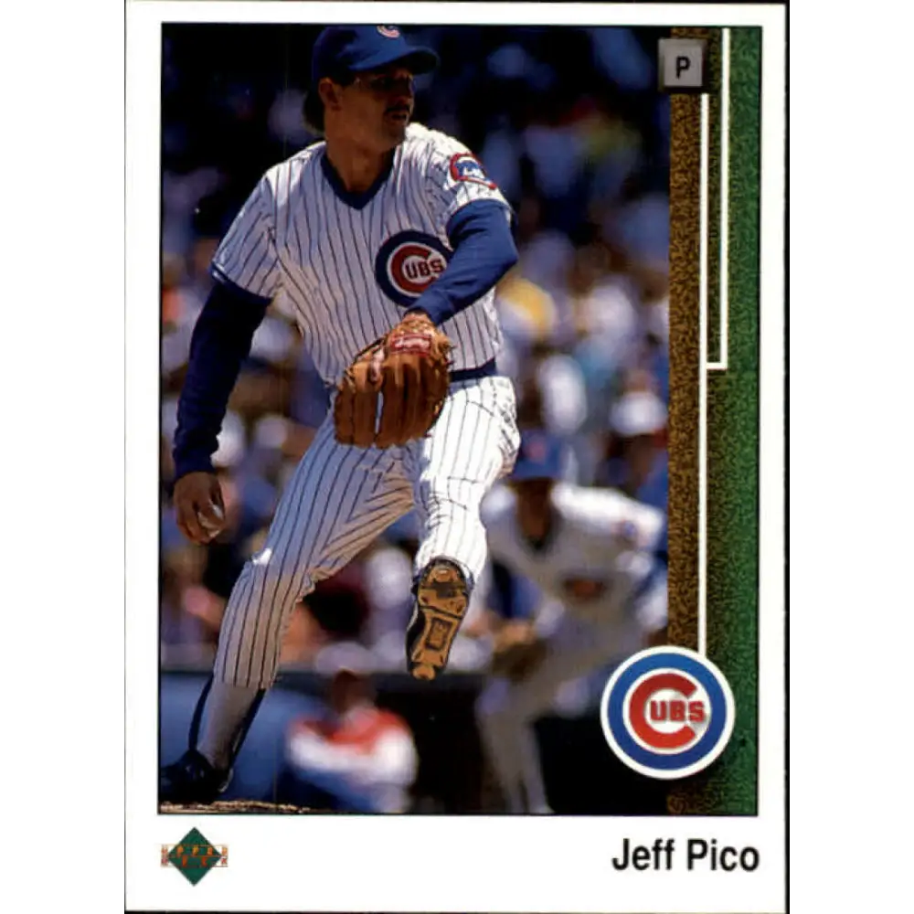 1989 Upper Deck #491 Jeff Pico NM-MT Chicago Cubs Baseball Card Image 1