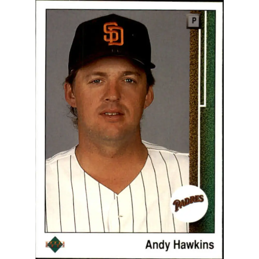 1989 Upper Deck #495 Andy Hawkins NM-MT San Diego Padres Baseball Card Image 1
