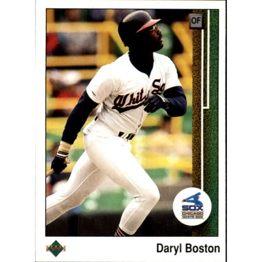 1989 Upper Deck #496 Daryl Boston NM-MT Chicago White Sox Baseball Card Image 1
