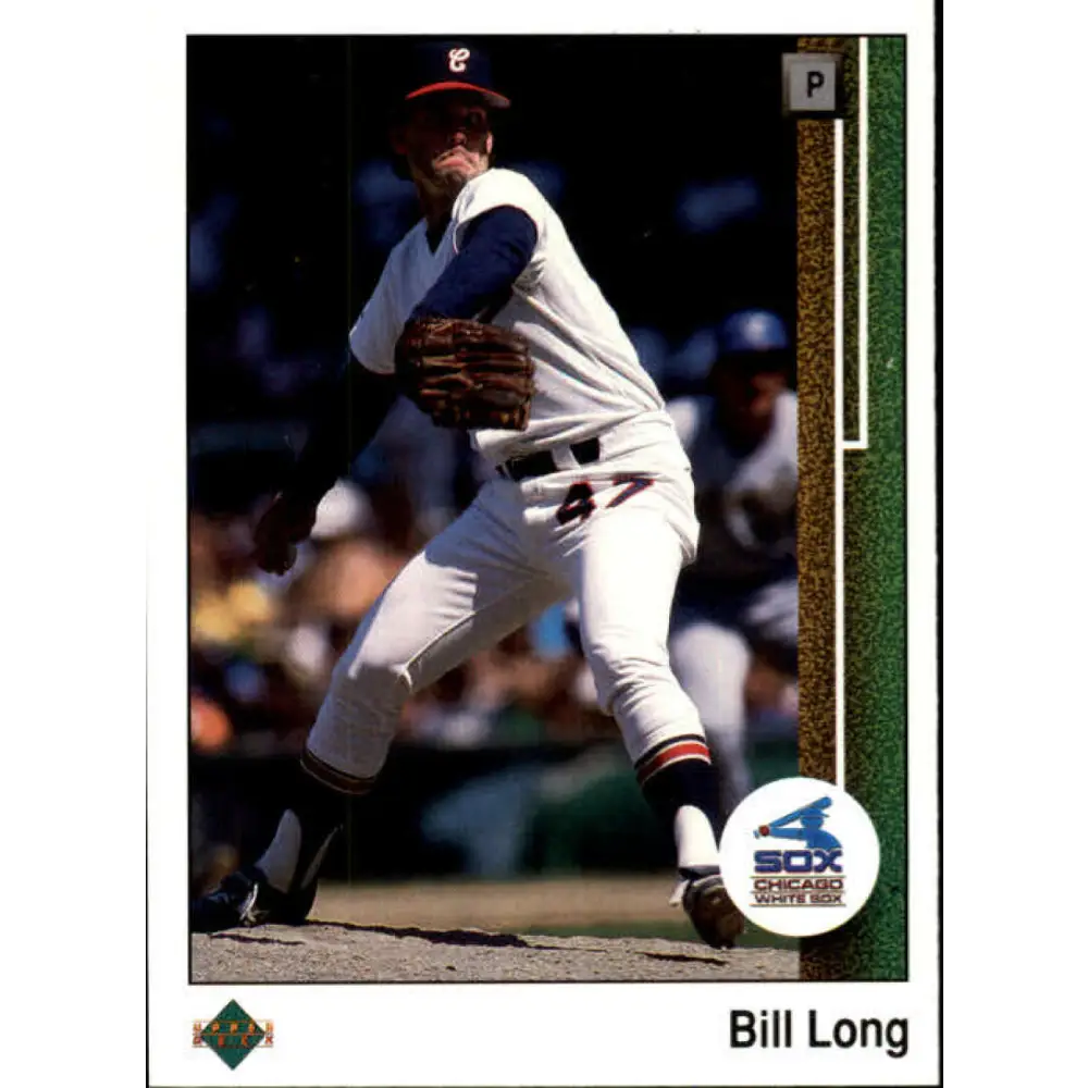 1989 Upper Deck #499 Bill Long UER NM-MT Chicago White Sox Baseball Card Image 1