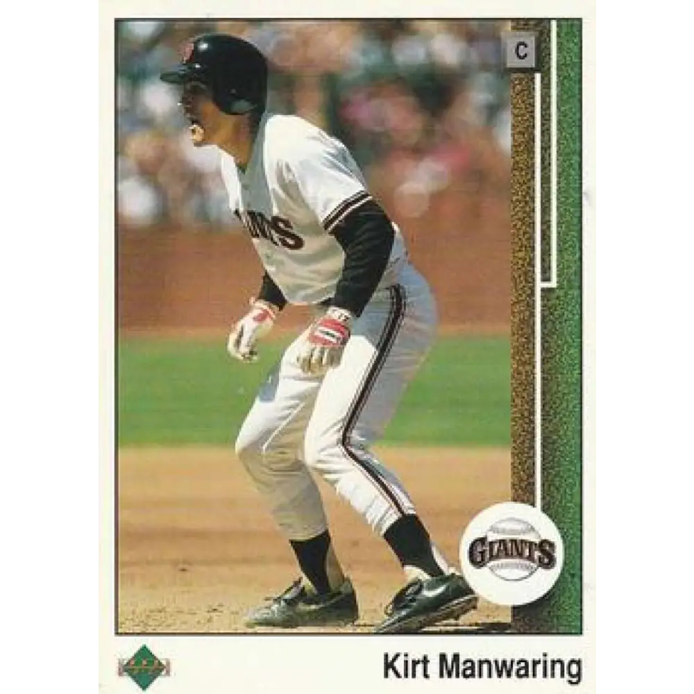 1989 Upper Deck #500 Kirt Manwaring NM-MT San Francisco Giants Baseball Card Image 1