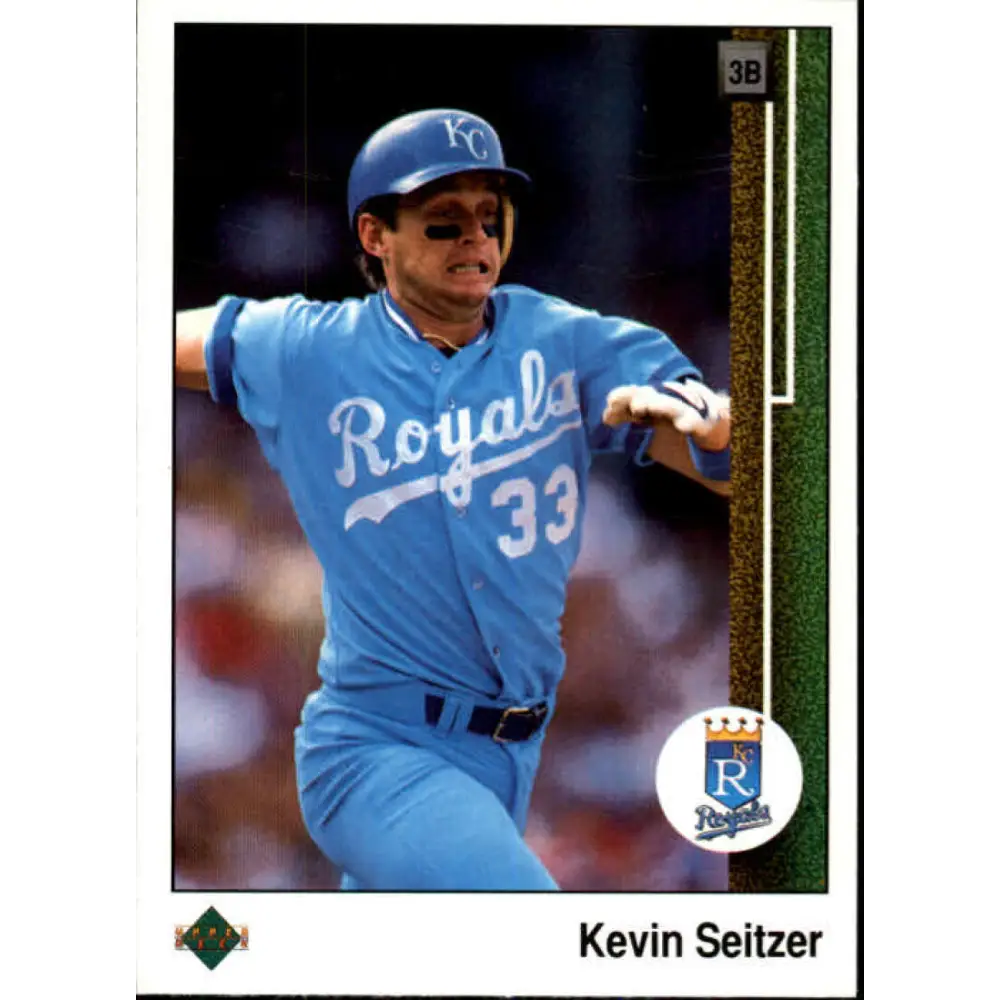 1989 Upper Deck #510 Kevin Seitzer NM-MT Kansas City Royals Baseball Card Image 1