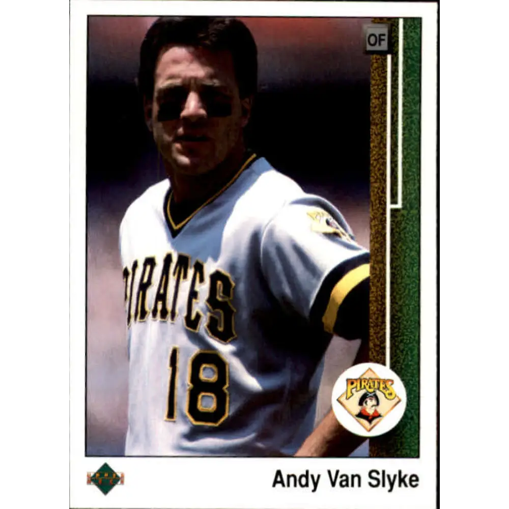 1989 Upper Deck #537 Andy Van Slyke NM-MT Pittsburgh Pirates Baseball Card Image 1
