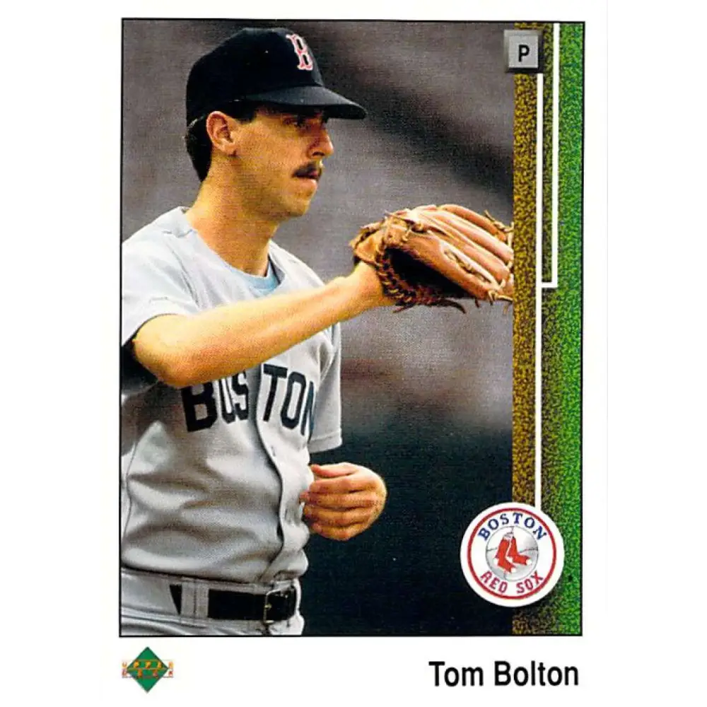 1989 Upper Deck #545 Tom Bolton NM-MT Boston Red Sox Baseball Card Image 1