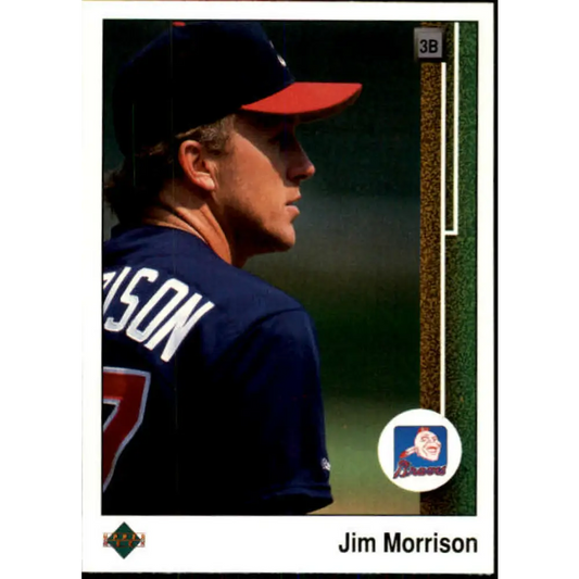 1989 Upper Deck #568 Jim Morrison NM-MT Atlanta Braves Baseball Card Image 1