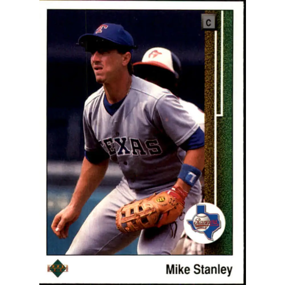 1989 Upper Deck #579 Mike Stanley NM-MT Texas Rangers Baseball Card Image 1