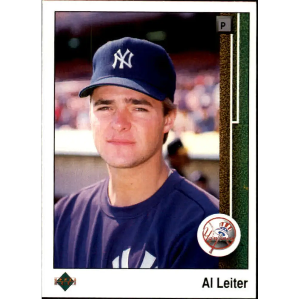 1989 Upper Deck #588 Al Leiter NM-MT New York Yankees Baseball Card Image 1