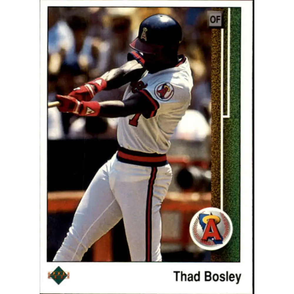 1989 Upper Deck #591 Thad Bosley NM-MT California Angels Baseball Card Image 1