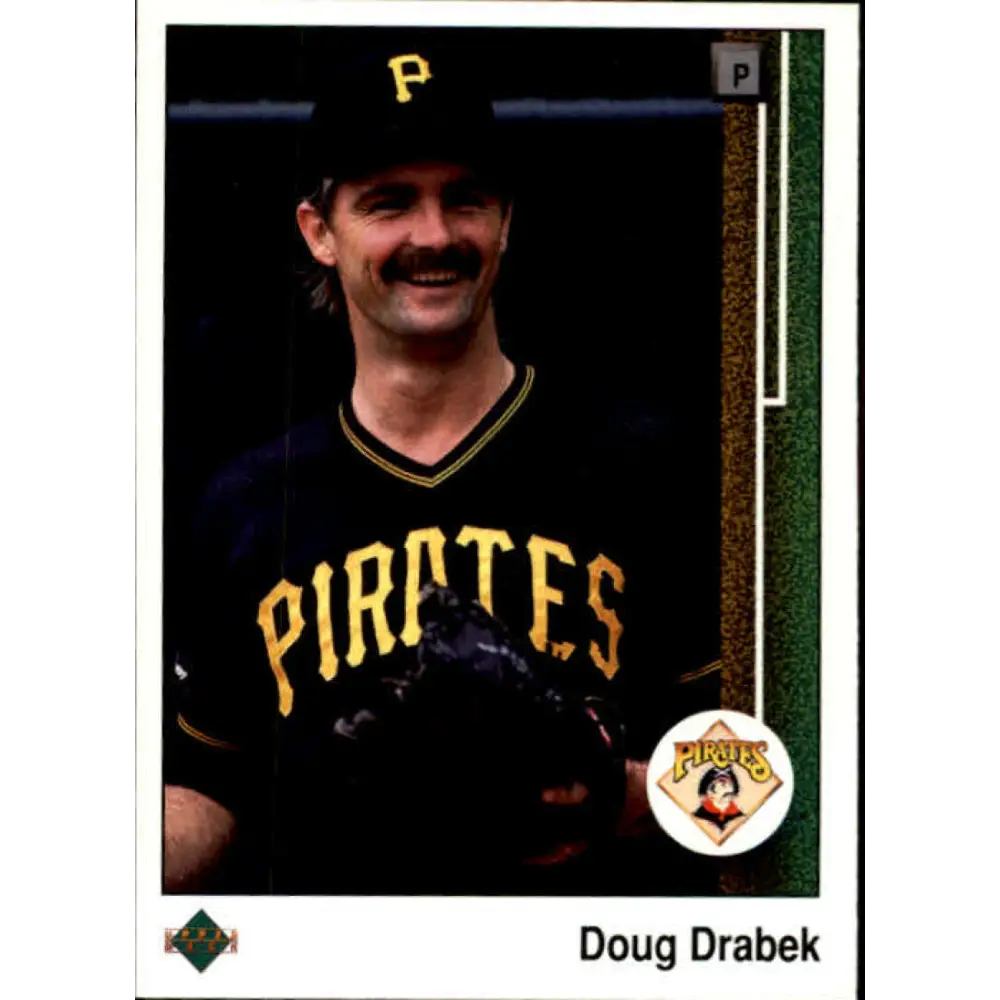 1989 Upper Deck #597 Doug Drabek NM-MT Pittsburgh Pirates Baseball Card Image 1