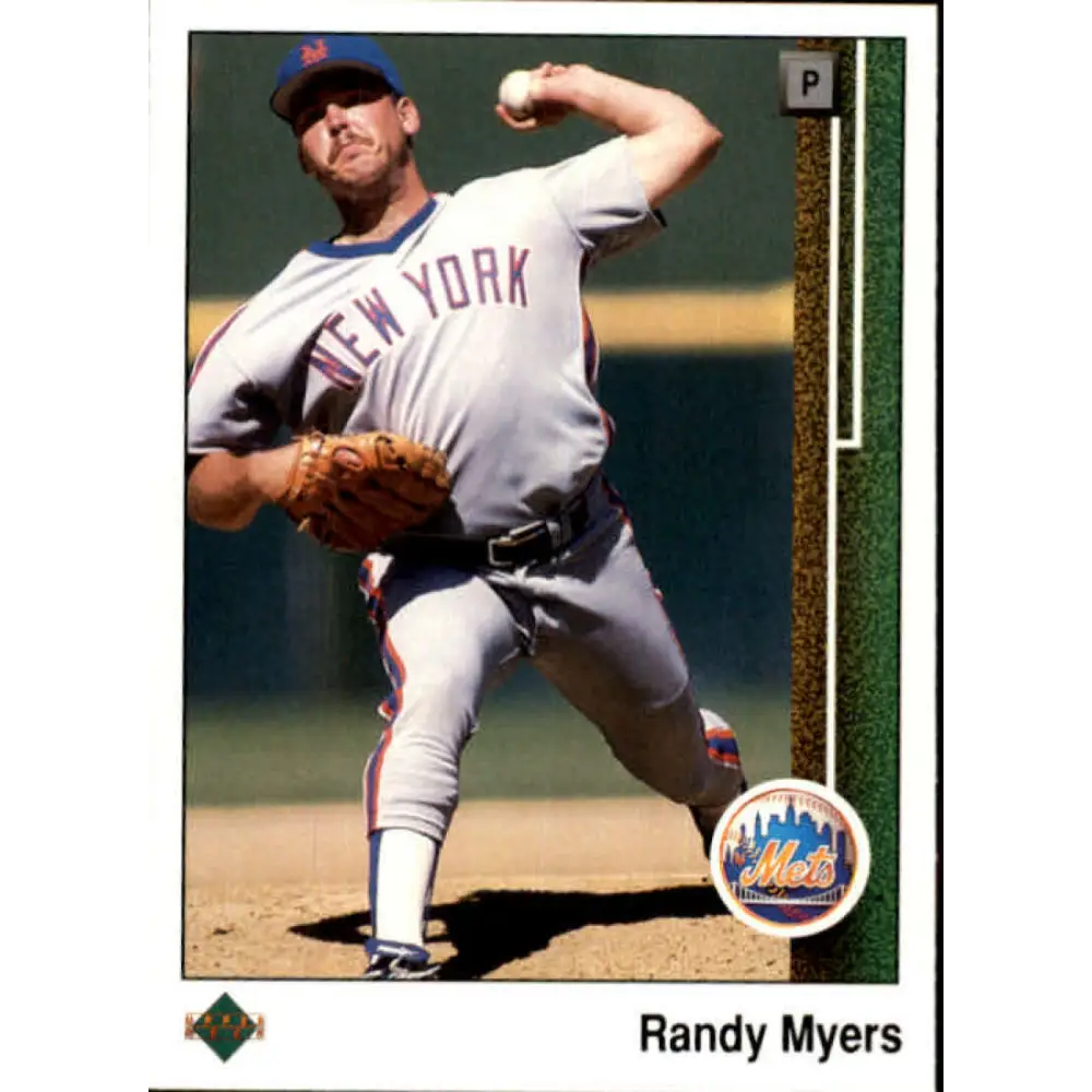 1989 Upper Deck #634 Randy Myers NM-MT New York Mets Baseball Card Image 1