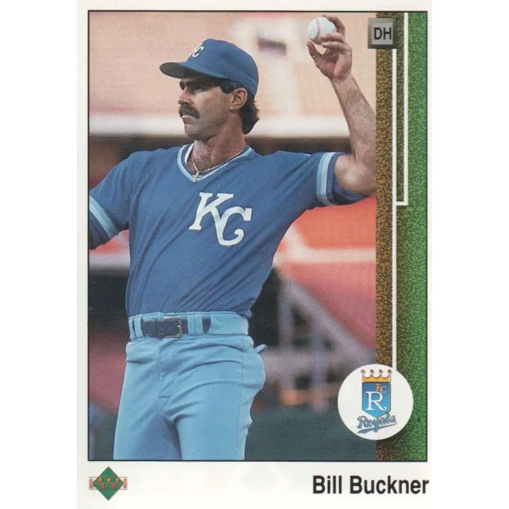 1989 Upper Deck #639 Bill Buckner NM-MT Kansas City Royals Baseball Card Image 1