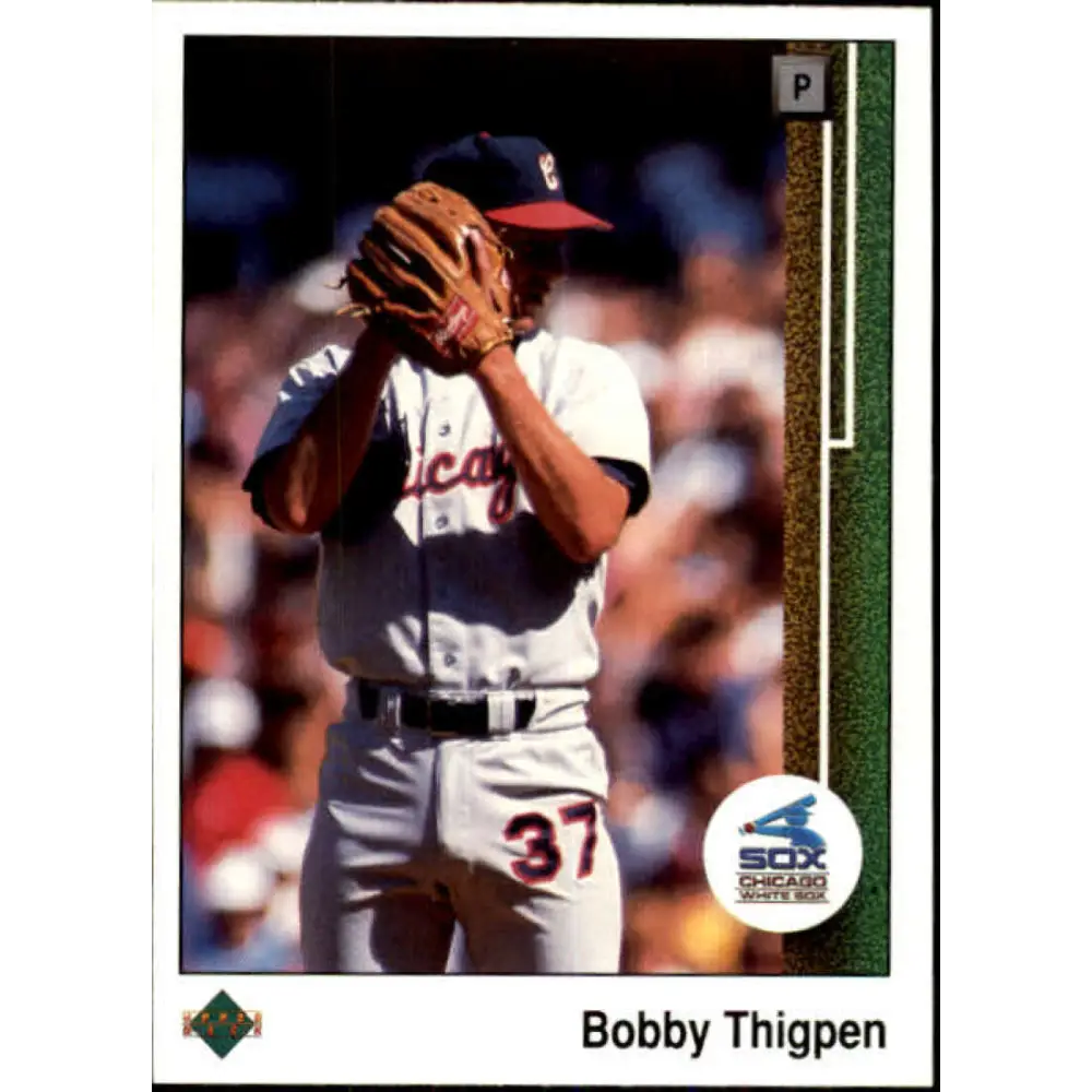 1989 Upper Deck #647 Bobby Thigpen NM-MT Chicago White Sox Baseball Card Image 1