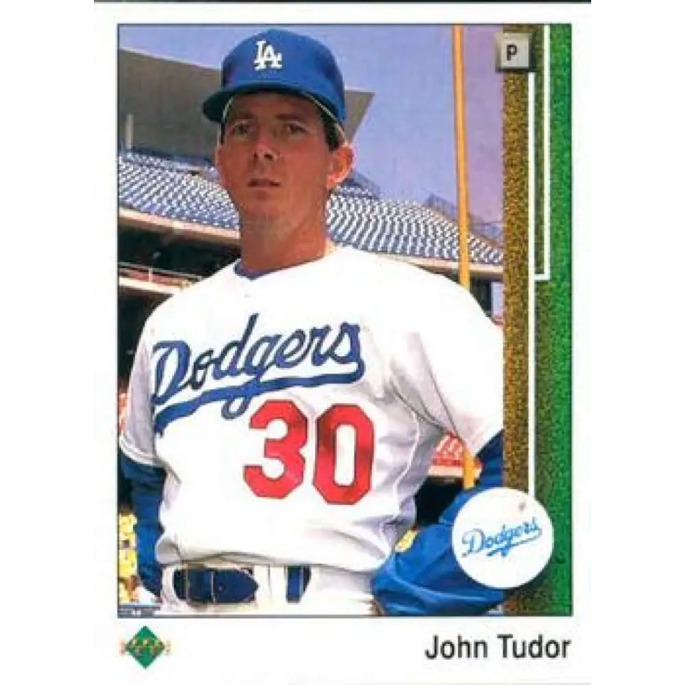 1989 Upper Deck #66 John Tudor NM-MT Los Angeles Dodgers Baseball Card Image 1