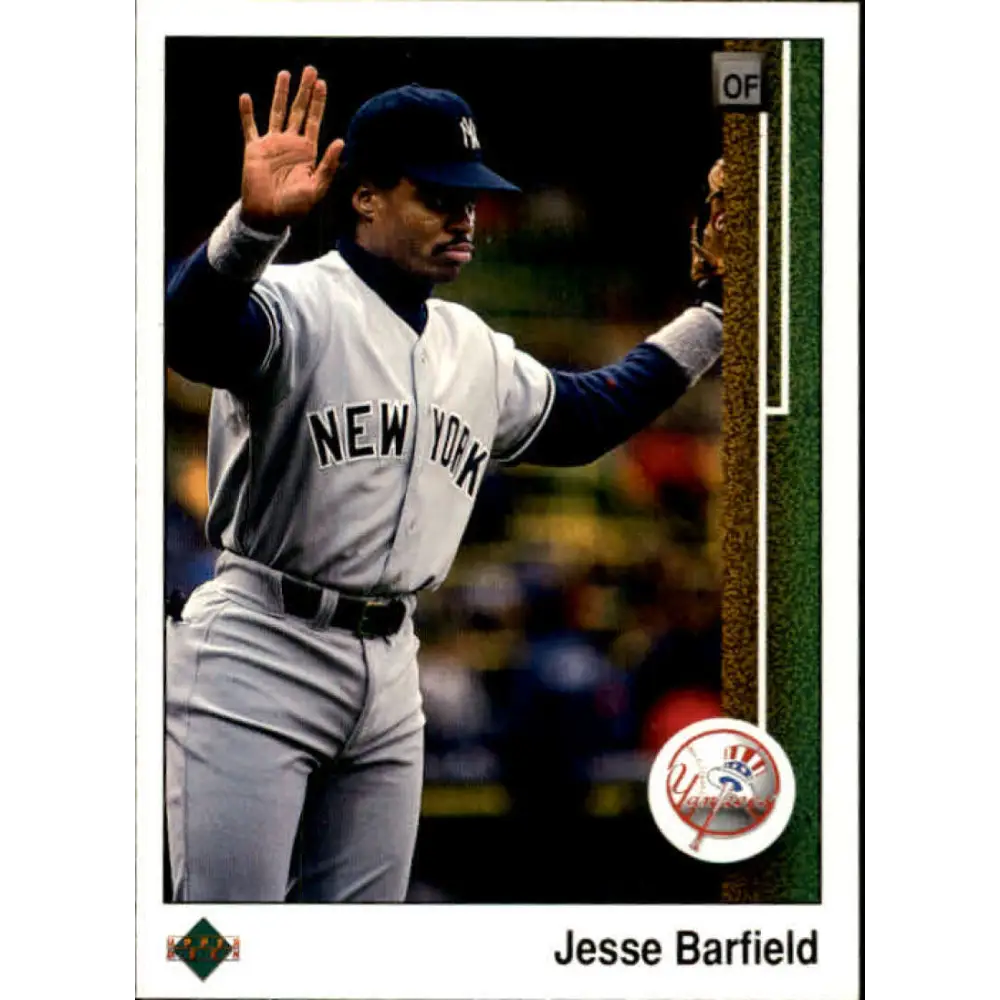 1989 Upper Deck #702 Jesse Barfield NM-MT New York Yankees Baseball Card Image 1