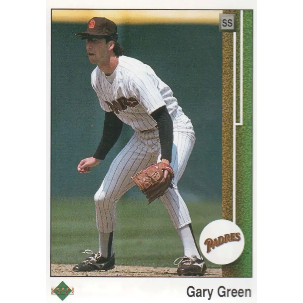 1989 Upper Deck #722 Gary Green NM-MT San Diego Padres Baseball Card Image 1