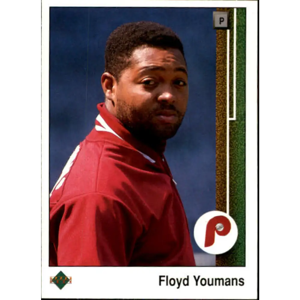 1989 Upper Deck #730 Floyd Youmans NM-MT Philadelphia Phillies Baseball Card Image 1