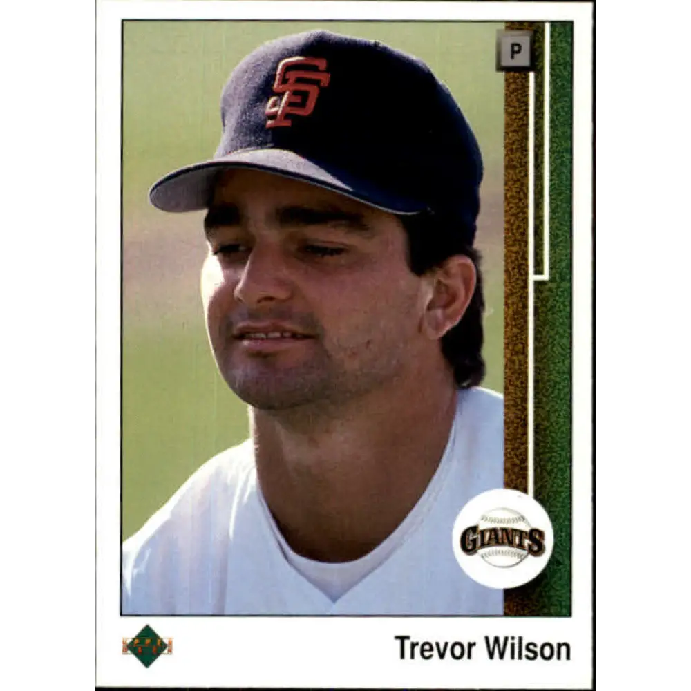 1989 Upper Deck #733 Trevor Wilson NM-MT RC Rookie San Francisco Giants Baseball Card Image 1
