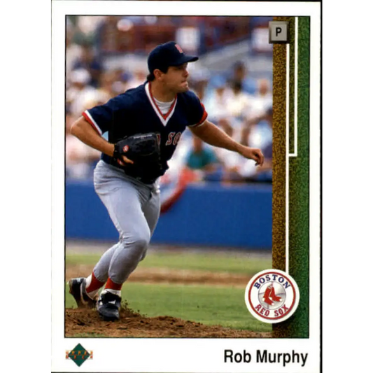 1989 Upper Deck #759 Rob Murphy NM-MT Boston Red Sox Baseball Card Image 1