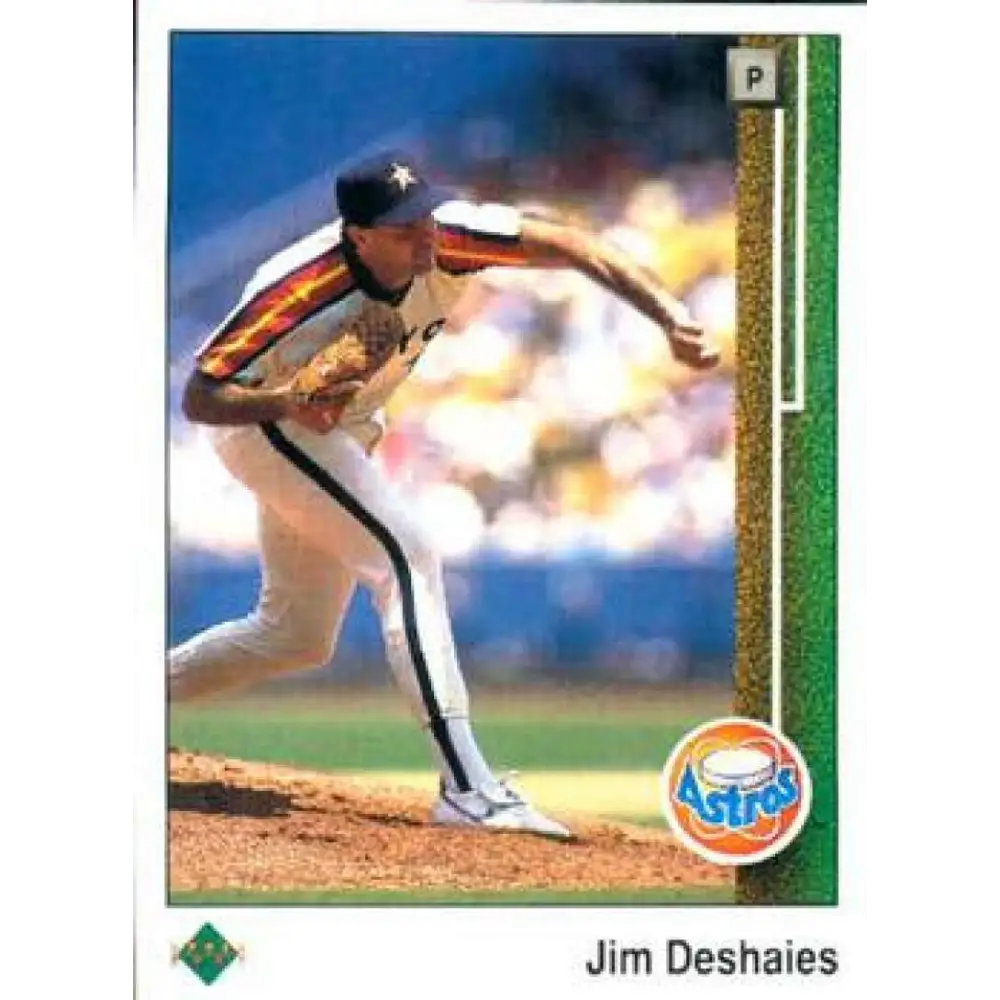 1989 Upper Deck #76 Jim Deshaies NM-MT Houston Astros Baseball Card Image 1