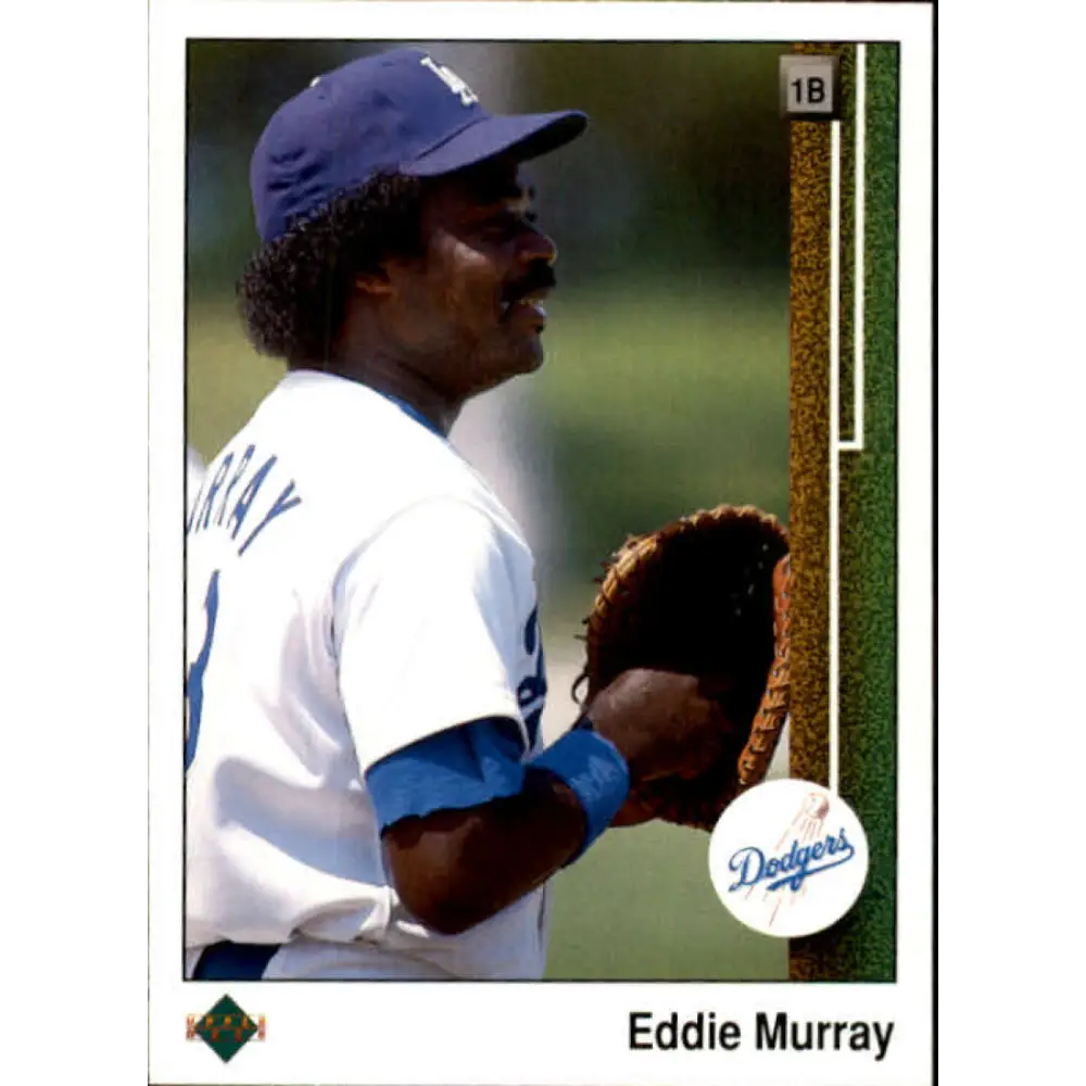 1989 Upper Deck #763 Eddie Murray NM-MT Los Angeles Dodgers Baseball Card Image 1