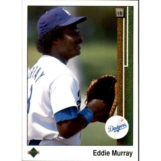 1989 Upper Deck #763 Eddie Murray NM-MT Los Angeles Dodgers Baseball Card Image 1