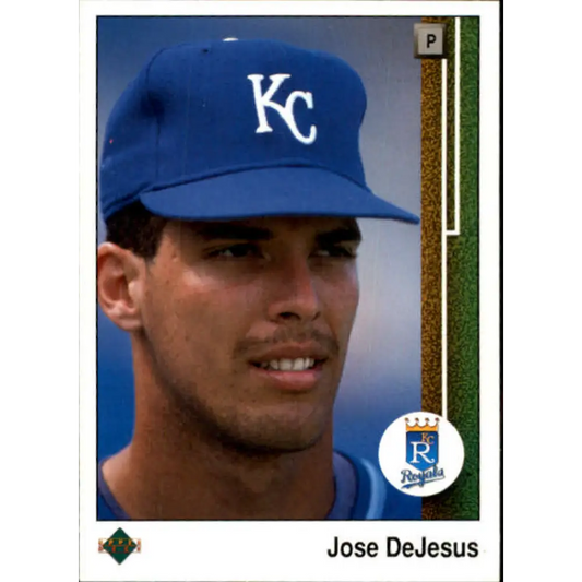 1989 Upper Deck #769 Jose DeJesus NM-MT Kansas City Royals Baseball Card Image 1