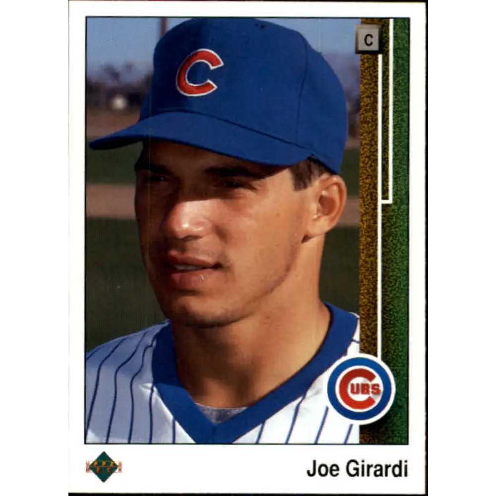 1989 Upper Deck #776 Joe Girardi NM-MT RC Rookie Chicago Cubs Baseball Card Image 1