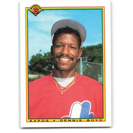1990 Bowman #102 Oil Can Boyd NM-MT Montreal Expos Baseball Card  Image 1