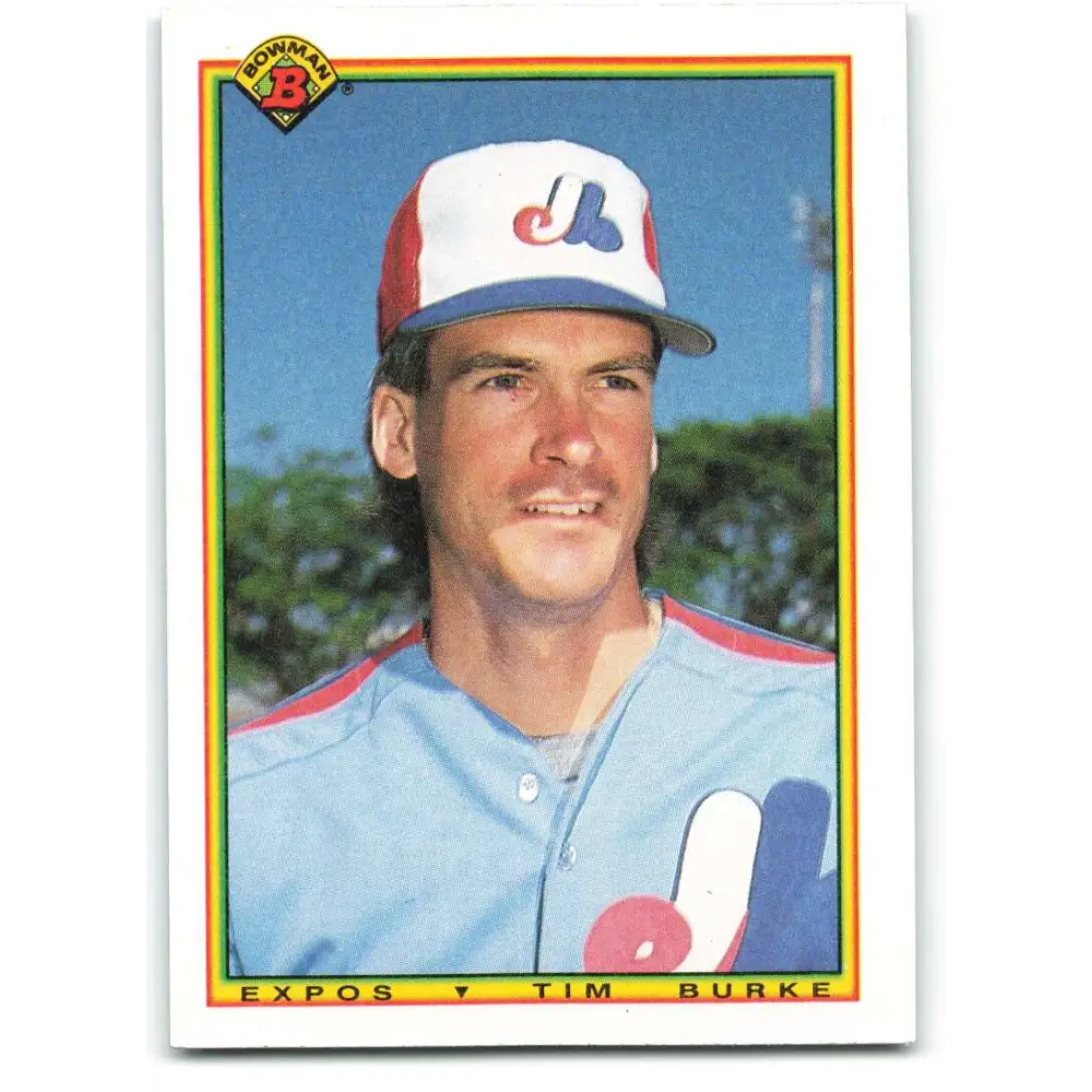 1990 Bowman #103 Tim Burke NM-MT Montreal Expos Baseball Card  Image 1