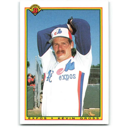 1990 Bowman #109 Kevin Gross NM-MT Montreal Expos Baseball Card  Image 1