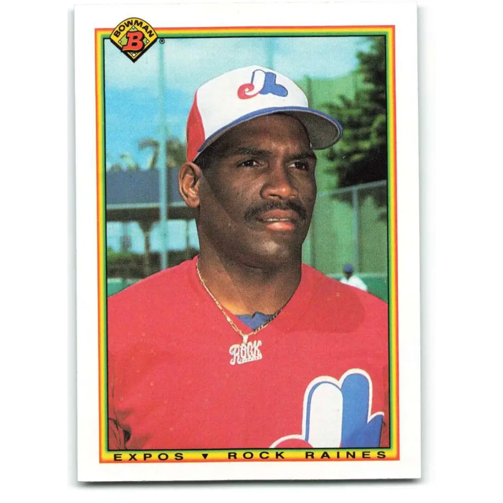 1990 Bowman #118 Tim Raines NM-MT Montreal Expos Baseball Card  Image 1