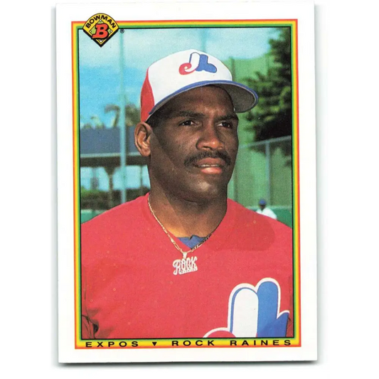 1990 Bowman #118 Tim Raines NM-MT Montreal Expos Baseball Card  Image 1