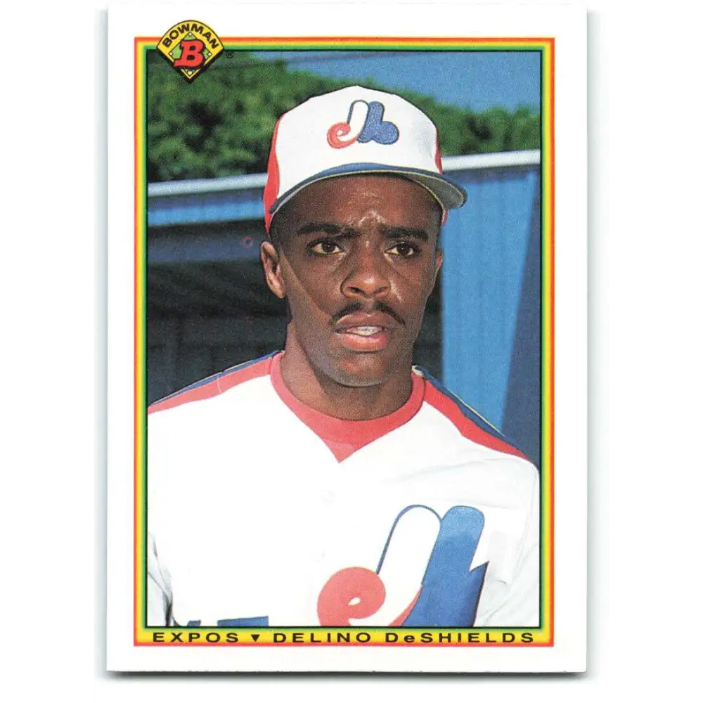 1990 Bowman #119 Delino DeShields NM-MT RC Rookie Montreal Expos Baseball Card  Image 1
