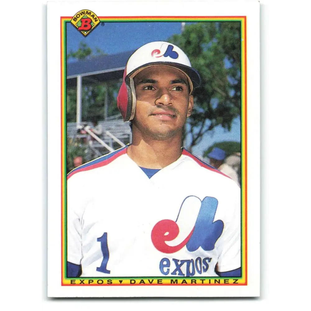 1990 Bowman #121 Dave Martinez NM-MT Montreal Expos Baseball Card  Image 1