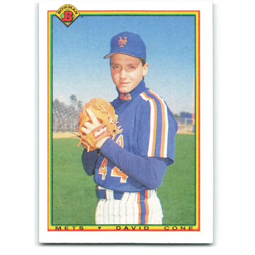 1990 Bowman #125 David Cone NM-MT New York Mets Baseball Card  Image 1