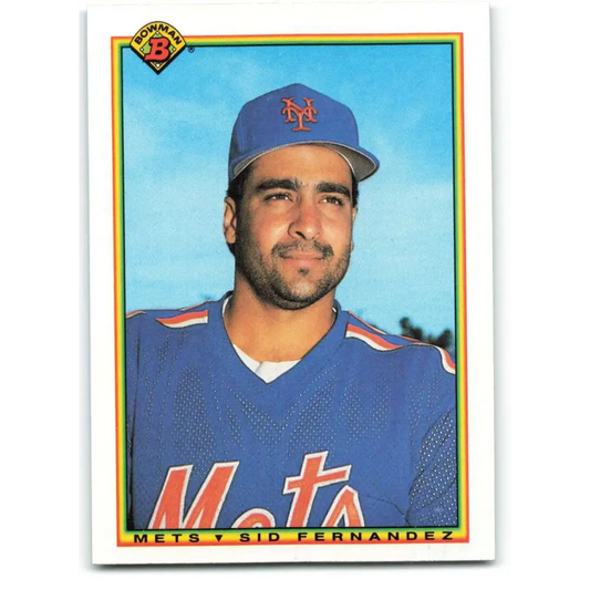 1990 Bowman #131 Sid Fernandez NM-MT New York Mets Baseball Card  Image 1