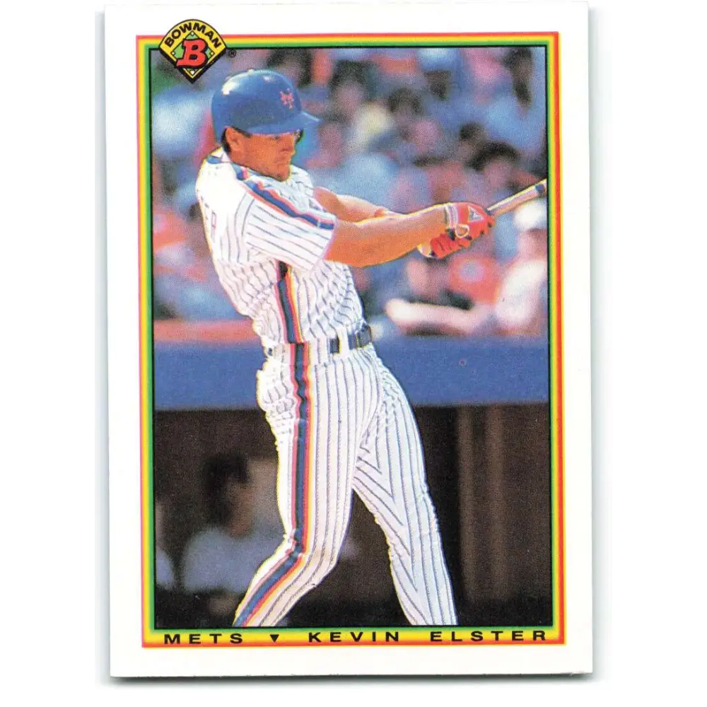 1990 Bowman #137 Kevin Elster NM-MT New York Mets Baseball Card  Image 1