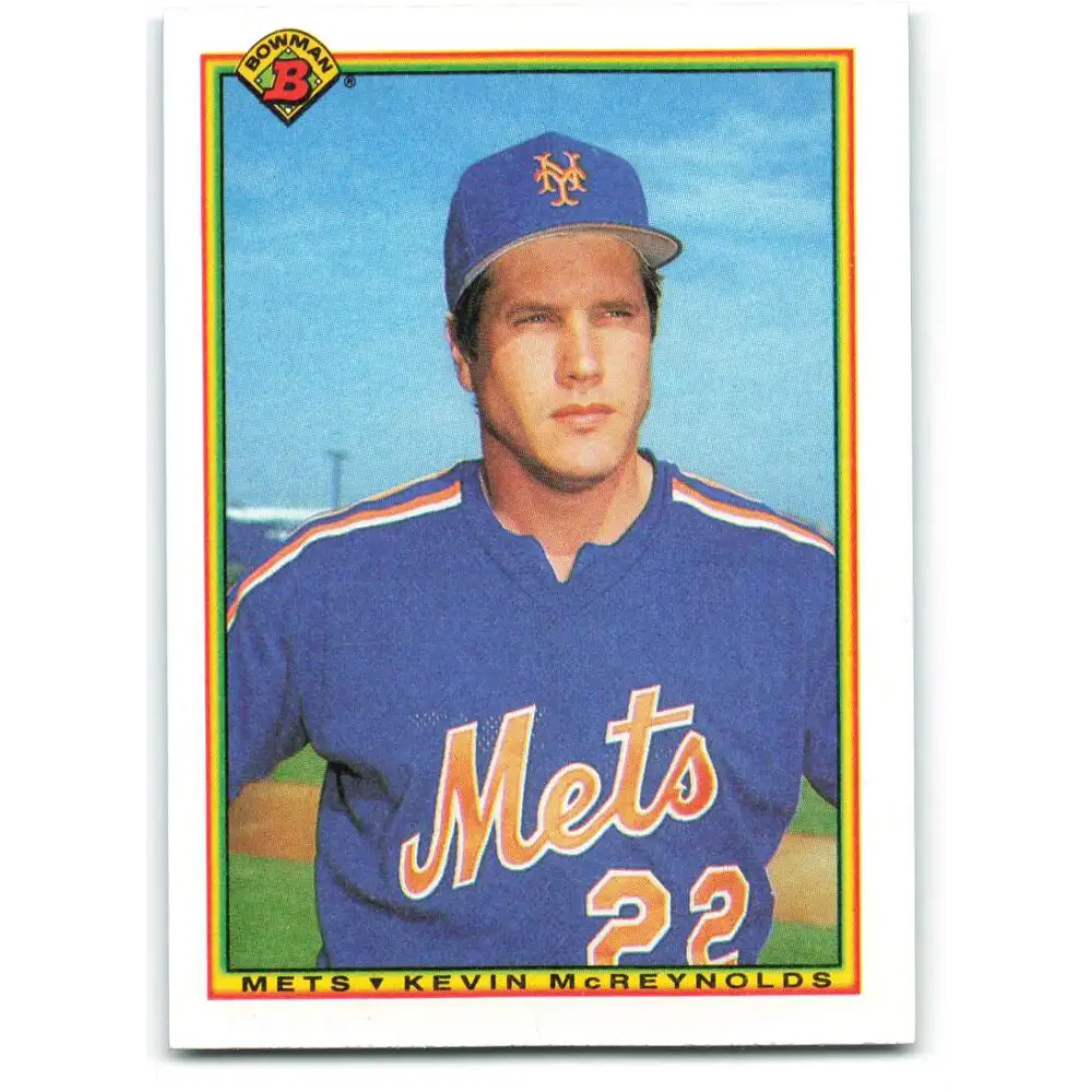 1990 Bowman #138 Kevin McReynolds NM-MT New York Mets Baseball Card  Image 1