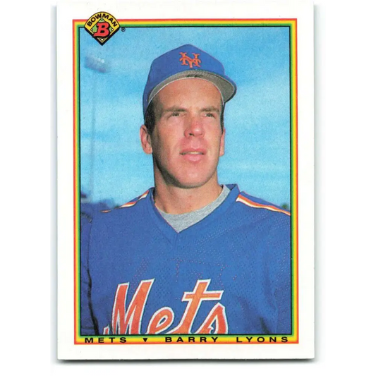 1990 Bowman #139 Barry Lyons NM-MT New York Mets Baseball Card  Image 1